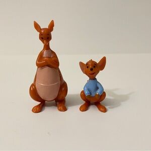 Vintage Disney Winnie the Pooh Kanga & Roo PVC Mini Figures
